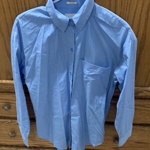 Abercrombie & Fitch Men's Blue Casual Button Down Shirt